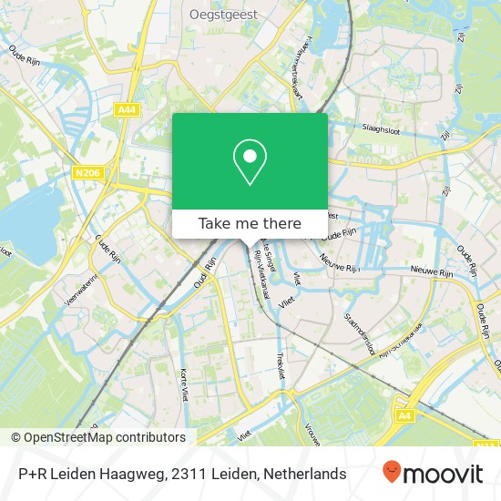 P+R Leiden Haagweg, 2311 Leiden Karte