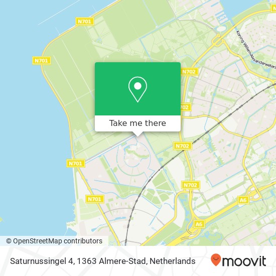 Saturnussingel 4, 1363 Almere-Stad Karte