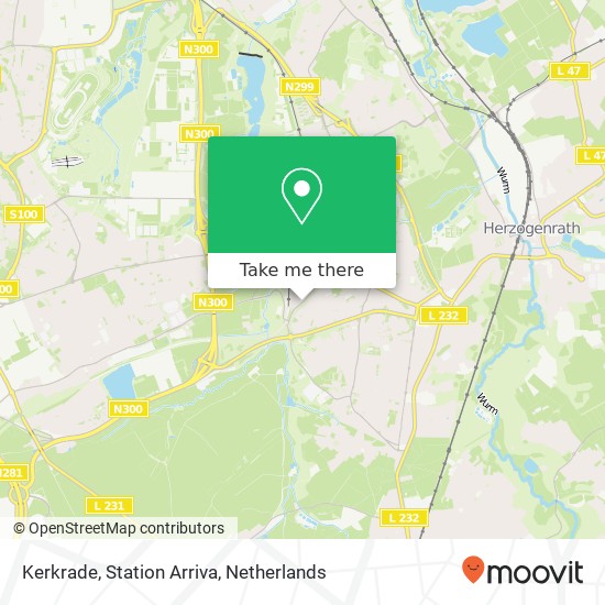 Kerkrade, Station Arriva map