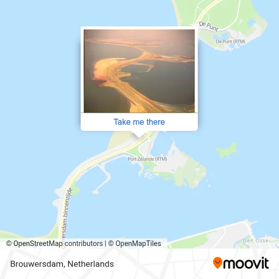 Brouwersdam map