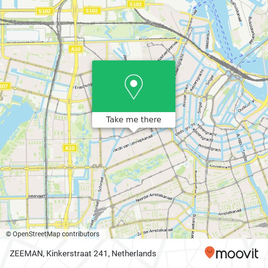 ZEEMAN, Kinkerstraat 241 map