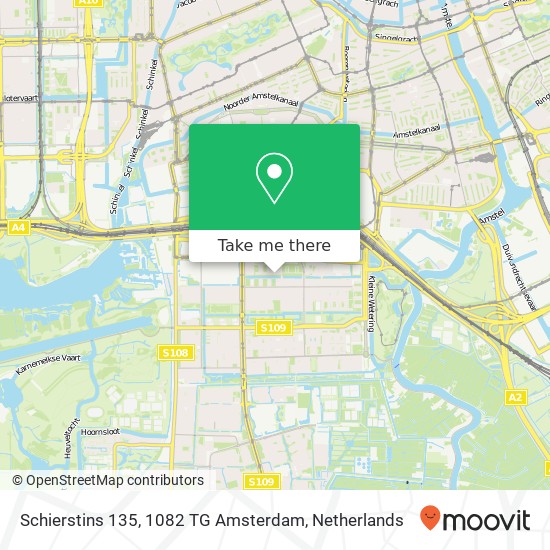 Schierstins 135, 1082 TG Amsterdam map