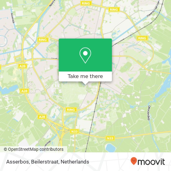 Asserbos, Beilerstraat map