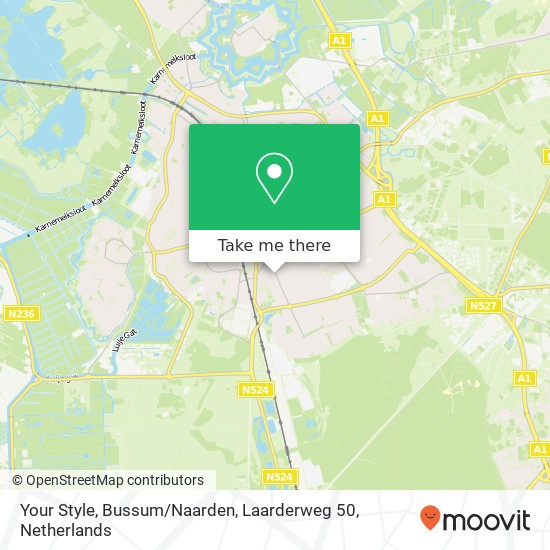 Your Style, Bussum / Naarden, Laarderweg 50 map