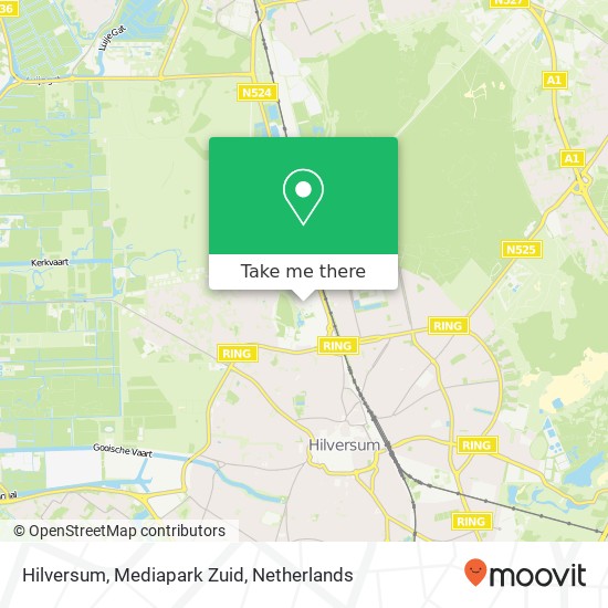 Hilversum, Mediapark Zuid Karte