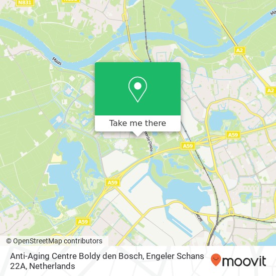 Anti-Aging Centre Boldy den Bosch, Engeler Schans 22A map