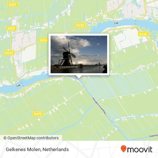 Gelkenes Molen map