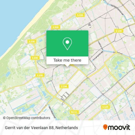 Gerrit van der Veenlaan 88 map