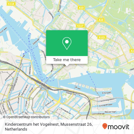 Kindercentrum het Vogelnest, Mussenstraat 26 Karte