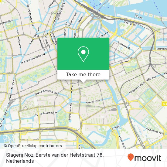 Slagerij Noz, Eerste van der Helststraat 78 map