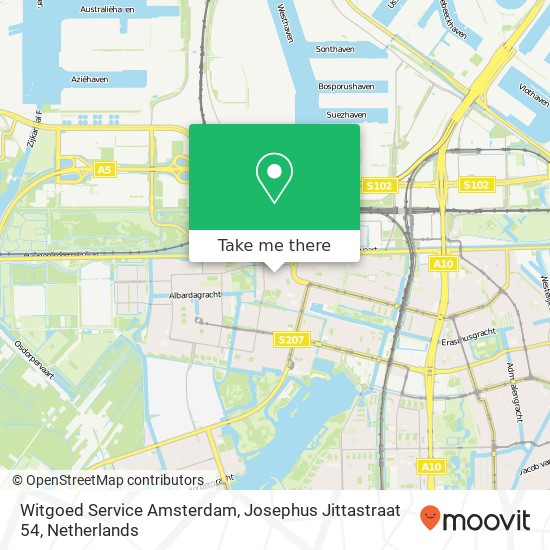 Witgoed Service Amsterdam, Josephus Jittastraat 54 Karte