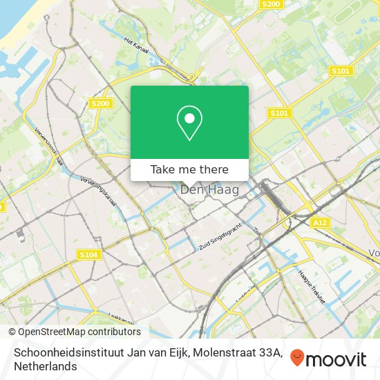 Schoonheidsinstituut Jan van Eijk, Molenstraat 33A map