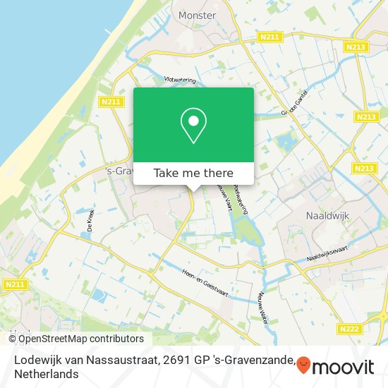 Lodewijk van Nassaustraat, 2691 GP 's-Gravenzande map