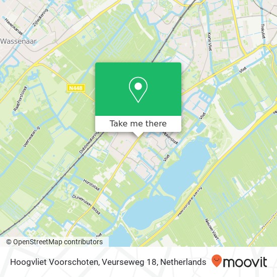 Hoogvliet Voorschoten, Veurseweg 18 map