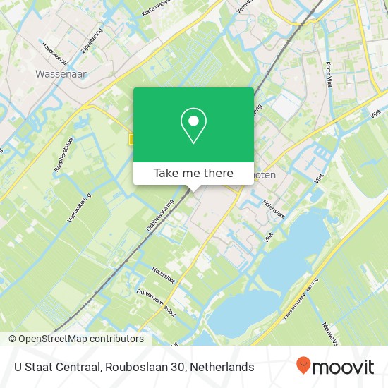 U Staat Centraal, Rouboslaan 30 map