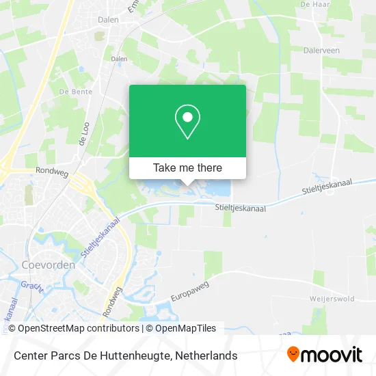 Center Parcs De Huttenheugte map