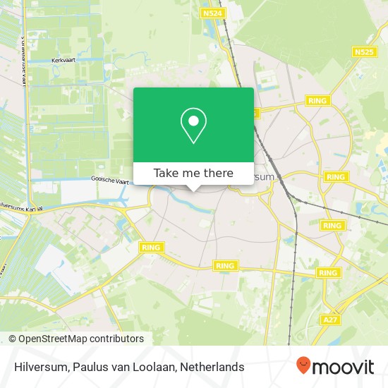 Hilversum, Paulus van Loolaan map