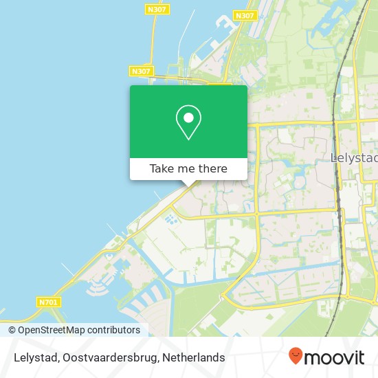 Lelystad, Oostvaardersbrug map