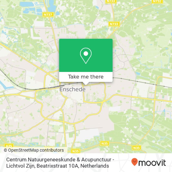 Centrum Natuurgeneeskunde & Acupunctuur - Lichtvol Zijn, Beatrixstraat 10A map