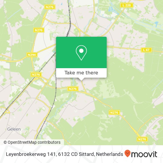 Leyenbroekerweg 141, 6132 CD Sittard Karte