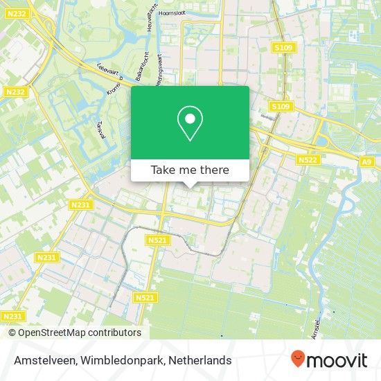 Amstelveen, Wimbledonpark map