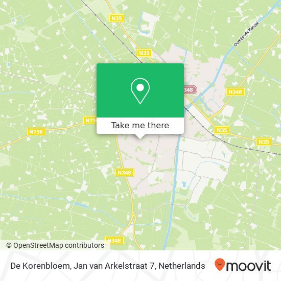 De Korenbloem, Jan van Arkelstraat 7 map