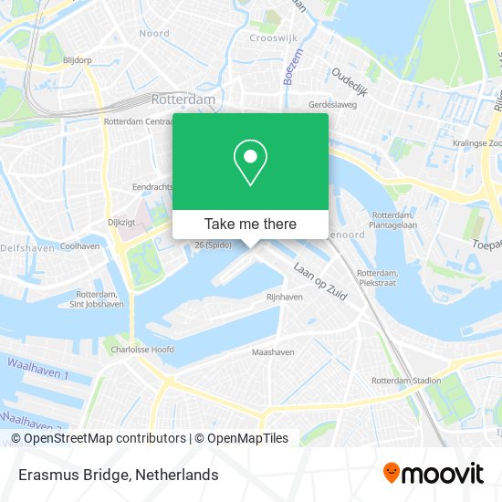 Erasmus Bridge map