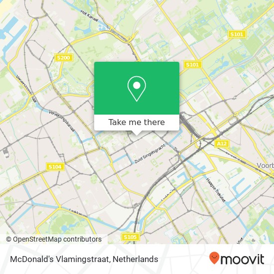 McDonald's Vlamingstraat map