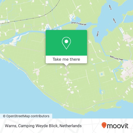 Warns, Camping Weyde Blick map