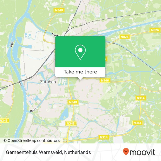 Gemeentehuis Warnsveld map