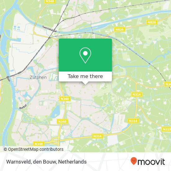 Warnsveld, den Bouw map