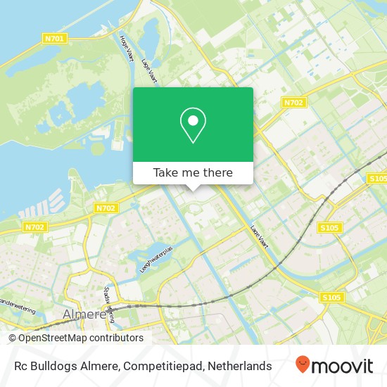 Rc Bulldogs Almere, Competitiepad map