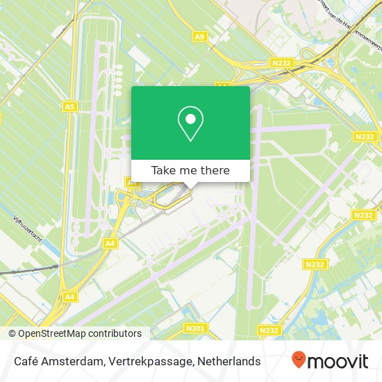 Café Amsterdam, Vertrekpassage map