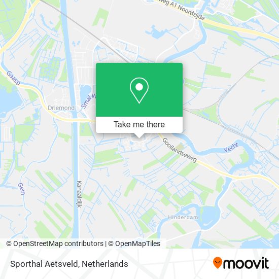 Sporthal Aetsveld map