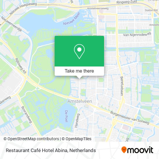 Restaurant Café Hotel Abina map