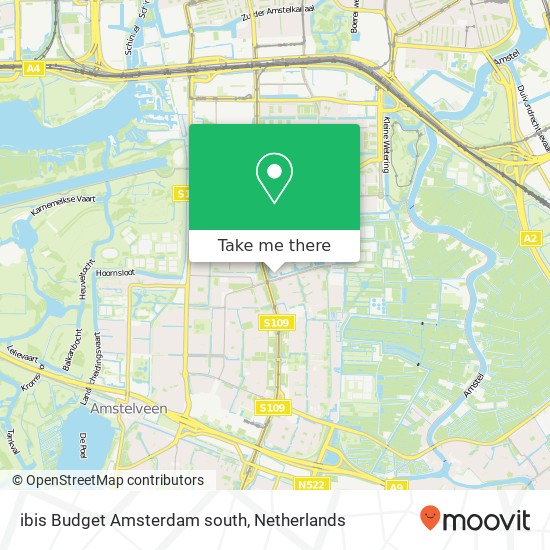 ibis Budget Amsterdam south map