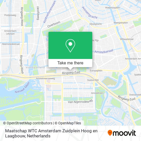 Maatschap WTC Amsterdam Zuidplein Hoog en Laagbouw map