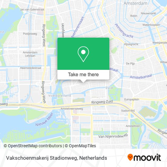 Vakschoenmakerij Stadionweg map