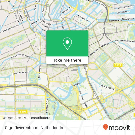 Cigo Rivierenbuurt map