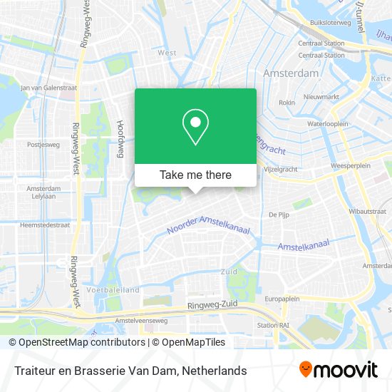 Traiteur en Brasserie Van Dam map