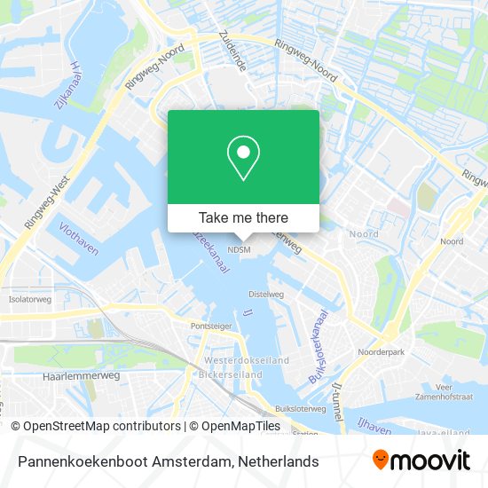 Pannenkoekenboot Amsterdam Karte