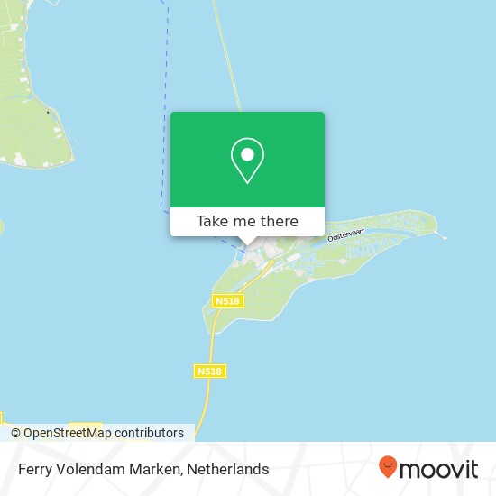 Ferry Volendam Marken map