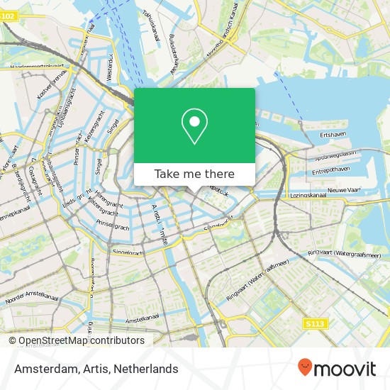 Amsterdam, Artis map