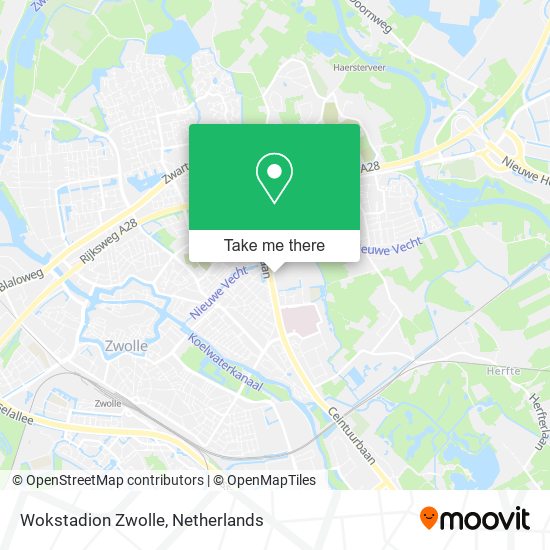 Wokstadion Zwolle map