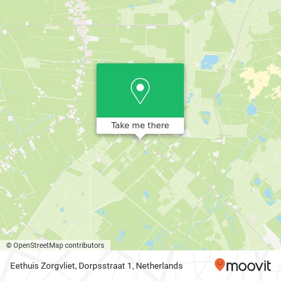 Eethuis Zorgvliet, Dorpsstraat 1 Karte