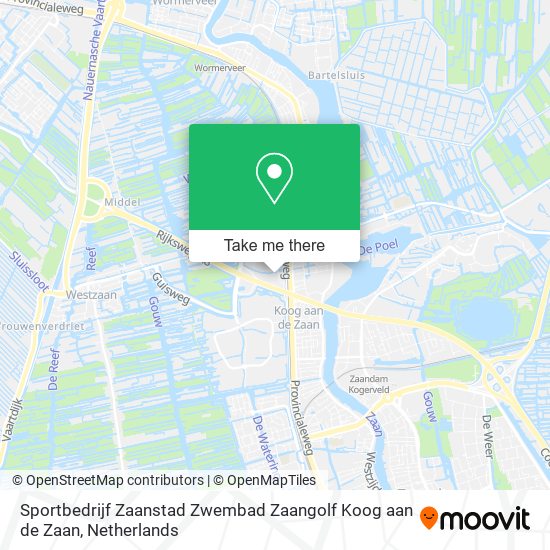 Sportbedrijf Zaanstad Zwembad Zaangolf Koog aan de Zaan map