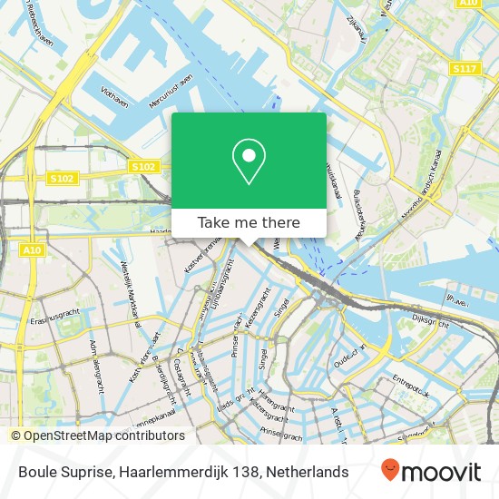 Boule Suprise, Haarlemmerdijk 138 map