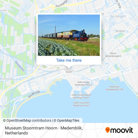 Museum Stoomtram Hoorn - Medemblik map