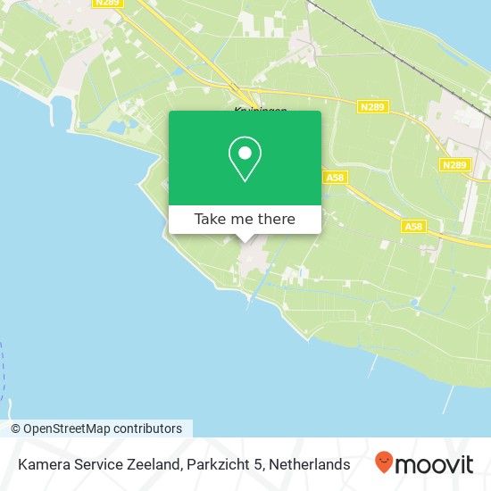 Kamera Service Zeeland, Parkzicht 5 Karte