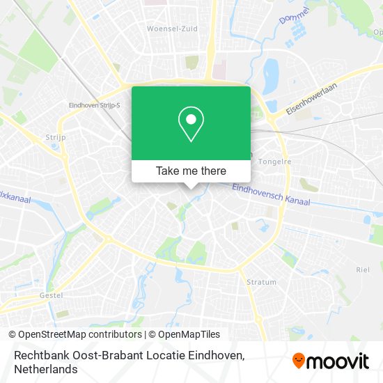 Rechtbank Oost-Brabant Locatie Eindhoven map